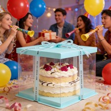 3 X Large Clear PVC Gift Boxes