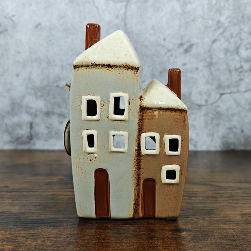 Village pottery two houses - pottery,
