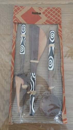 Hand carved fork knife - hand,