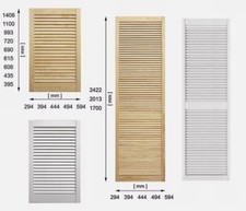 Wooden louvre wardrobe door - wardrobe,
