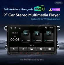 Built-in DAB Radio IPS 9" Car GPS Stereo Car Play/Android Auto For VW SEAT Skoda