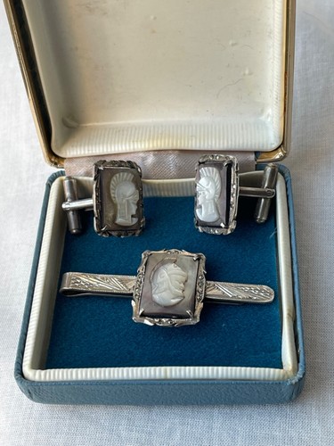 Antique 800 silver mother of - silver,