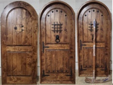 Rustic solid alder lumber arch