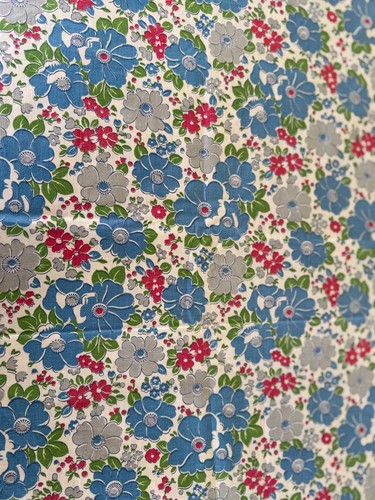Vintage feedsack fabric - feedsack, fabric-blue