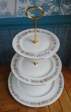 3 tier XL floral  china cake