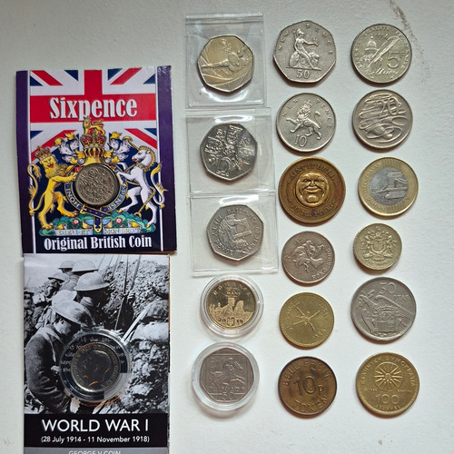 Mixed coin collection lot - lot, uk