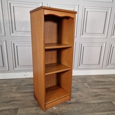 Vintage Oak Narrow Bookcase