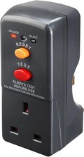 Masterplug RCD Safety Plug Socket Adapter Circuit Breaker Trip Switch Power Tool