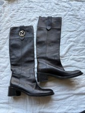 vintage Gucci black leather