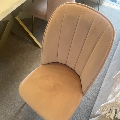 Pink velvet upholstered dining - pink,