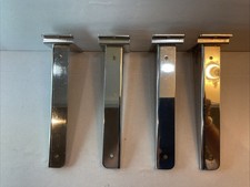 Slat Wall Chrome Heavy Duty X 4 Shelf Supports 20 Cms Long