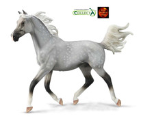 Half Arab Arabian Stallion Dappled Grey Horse Deluxe Toy Model by CollectA 88959