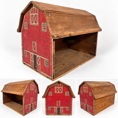 Antique wooden toy - toy, farm