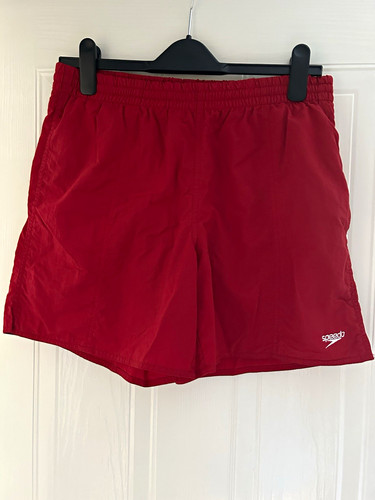 Speedo men red swim shorts - speedo,