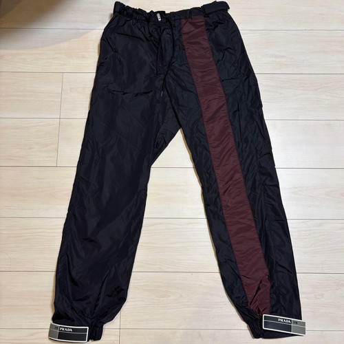 Used prada nylon track pants - nylon,