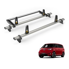 VW ID Buzz Roof Rack for [SWB, Barn Doors] 2x Bars & Roller - Van Guard Plus