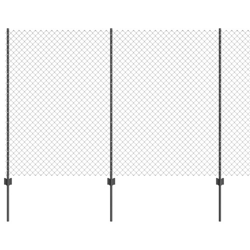 Chainlink fence with post mesh - with,