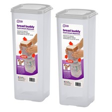 Bread Buddy Airtight Bread Storage Container- Slice by Slice Dispensing Desig...