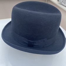 Classic Black Round Felt Hard