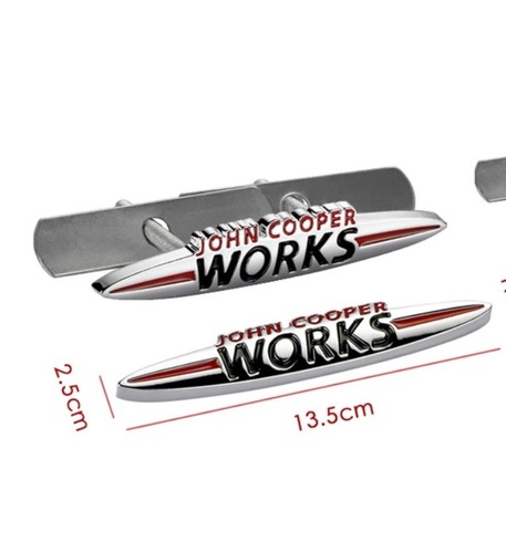 Grill badge metal jcw - badge, .