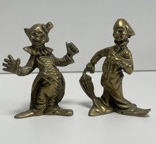 Vintage Solid Brass Clown