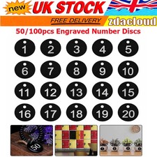 1-50/100 Engraved Number Discs