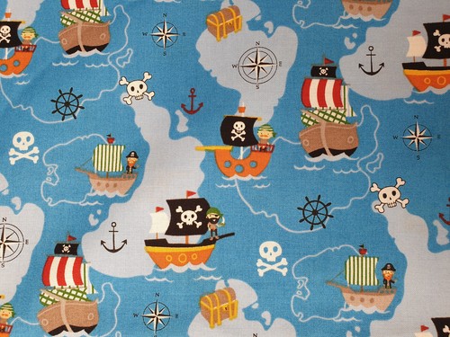 Pirates fabric fat - pirates, quarter