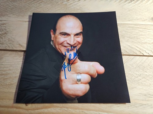 David suchet signed photo - david,