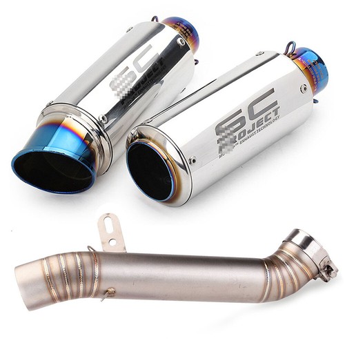 Exhaust muffler tips - muffler, mid