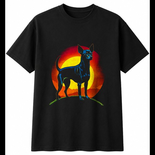Colourful miniature pinscher - colourful,