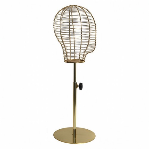 Metal wire mannequin head - metal,