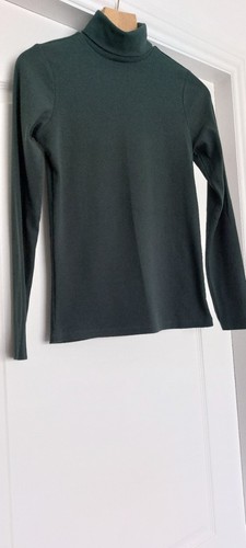 Women green polo neck jumper - women's,