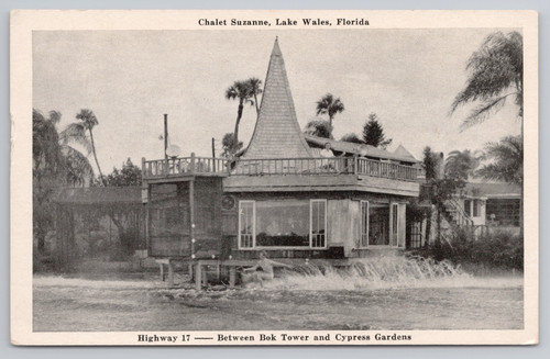 Postcard vintage chalet - postcard,