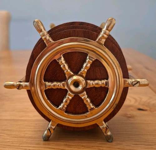 Nautical themed wooden - wooden, coaster