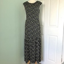 Boden Long Black Lemon Print