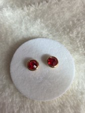 New Red Diamante Stud