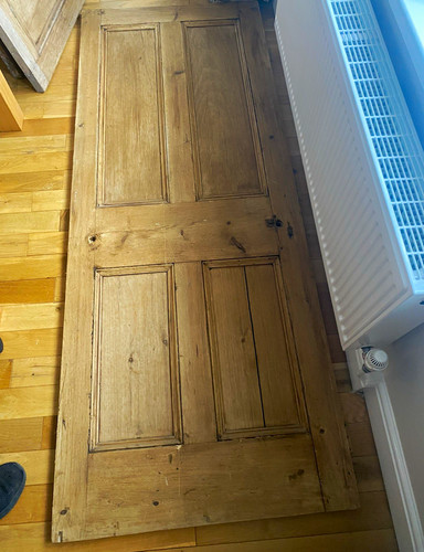 Victorian antique pine panel - victorian,