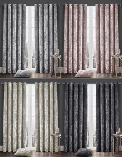 Crushed velvet eyelet fully - crushed,