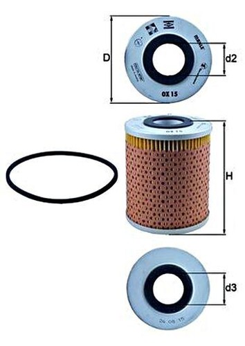 Mahle oil filter for land - filter,