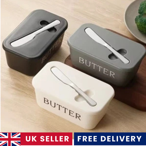 Butter dish box storage - butter, tray