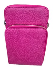 Women Ladies Fuschia Faux