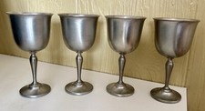 J. Reisner Pewter Wine Goblets