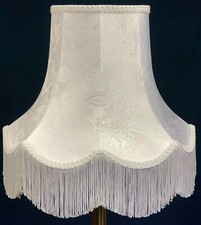 White Paisley Lampshades To Match Curtains Cushions Wallpaper Duvets Blinds.