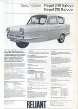 Reliant Regal 3/30 & 21E