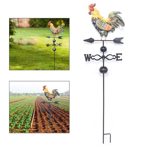Rooster weather vane iron cock - weather,