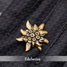 Mountain Edelweiss Hat Badge