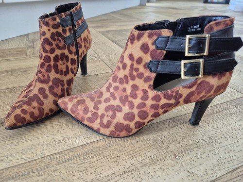 Size wide fit leopard print - size, 6
