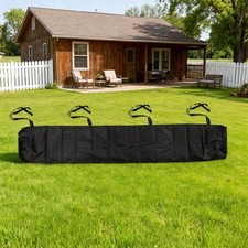 Black Outdoor Awning with UV