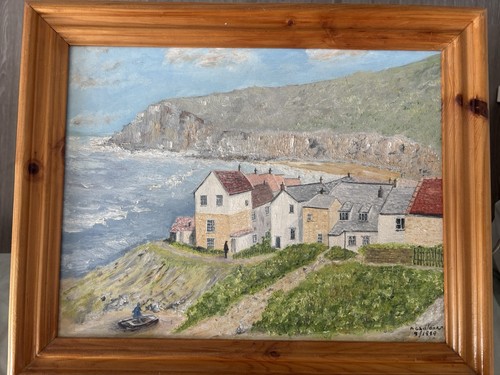 Original oil painting staithes - original,