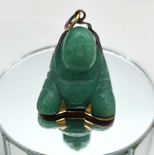 Chinese buddha pendant - chinese, green